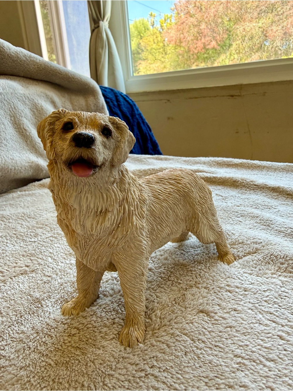 Standing Golden Retriever Resin Statue